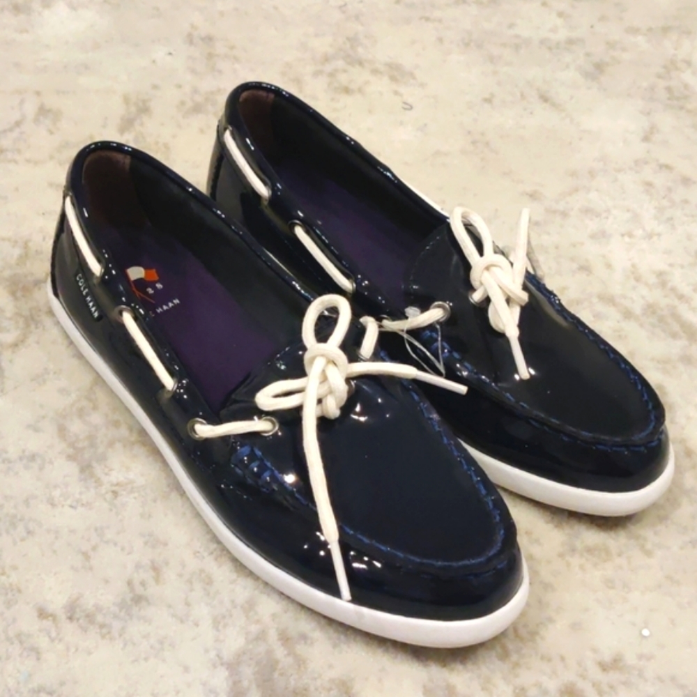 New Cole Haan Nuntucket Camp Navy Loafers